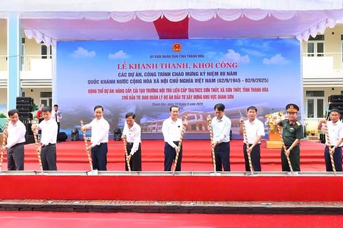 Thanh Hóa khởi công Trường Nội trú Sơn Thủy 115 tỉ đồng