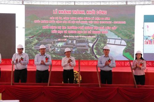 Khởi công các dự án thuộc ngành GD&ĐT