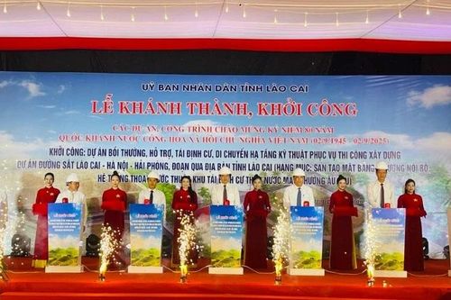 Lào Cai: Khởi công 6 dự án trọng điểm chào mừng 80 năm Quốc khánh 2/9