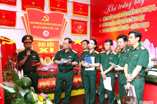 Quân khu 5: Ấn tượng Hội thi trưng bày và ảnh đẹp chào mừng đại hội