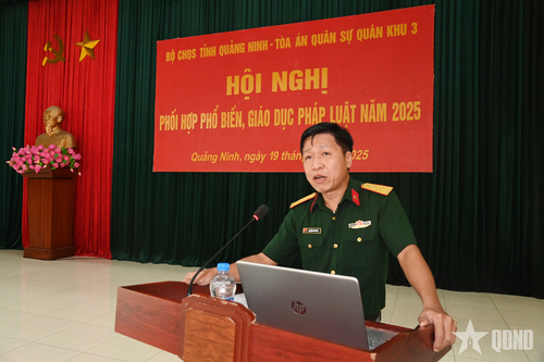 Bộ CHQS tỉnh Quảng Ninh phối hợp phổ biến, giáo dục pháp luật năm 2025