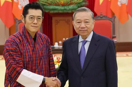 Tổng Bí thư Tô Lâm tiếp Quốc vương Bhutan