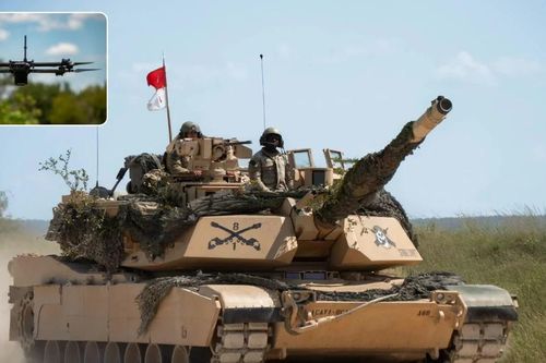 Mỹ tích hợp UAV trinh sát với xe tăng M1 Abrams