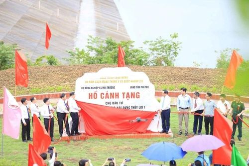 Phú Thọ khánh thành Hồ chứa nước Cánh Tạng sức chứa hơn 91 triệu m3 nước