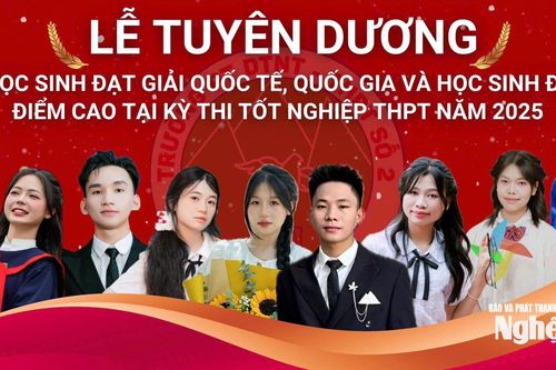 Nghệ An chính thức công bố danh sách 75 học sinh đạt điểm cao trong kỳ thi tốt nghiệp THPT được UBND tỉnh tuyên dương