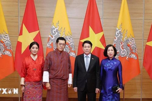 Tiệc chiêu đãi trọng thể chào mừng Quốc vương Bhutan và Hoàng hậu