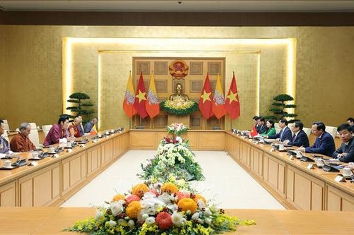 Thủ tướng Phạm Minh Chính hội kiến Quốc vương Bhutan