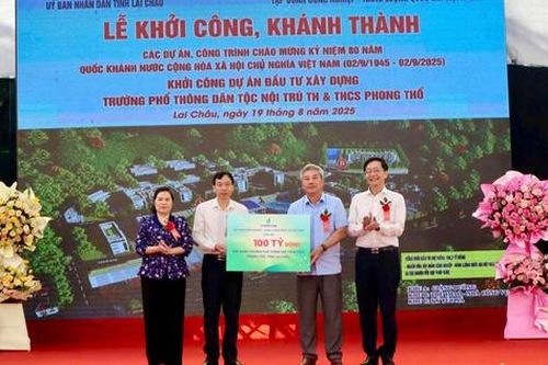 Khởi công xây dựng Trường phổ thông Dân tộc nội trú Tiểu học và THCS Phong Thổ