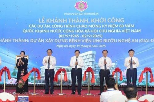 Khánh thành Bệnh viện Ung bướu Nghệ An giai đoạn 2 đạt tiêu chuẩn quốc tế