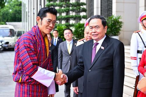 Chủ tịch Quốc hội Trần Thanh Mẫn hội kiến Quốc vương Bhutan
