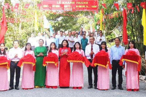 Phường Bình Đức khánh thành cầu Trạm Y tế