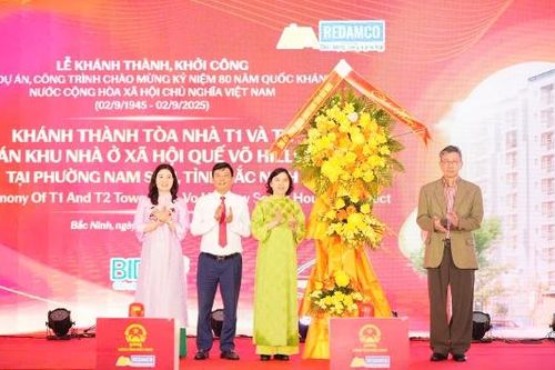 Khánh thành tòa nhà T1 và T2 dự án Khu nhà ở xã hội Quế Võ Hillview