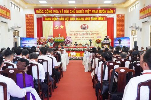 Đại hội Đảng bộ phường Hoài Nhơn Nam lần thứ I: Khát vọng phát triển nhanh và bền vững