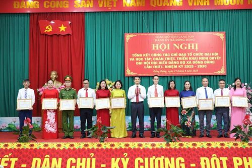 Đồng Đăng: Tổng kết công tác chỉ đạo tổ chức đại hội