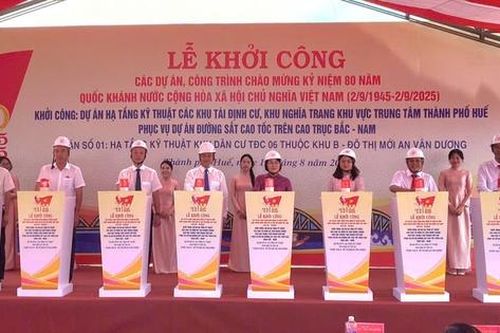 Huế: Khởi công 4 khu tái định cư, nghĩa trang phục vụ GPMB đường sắt tốc độ cao