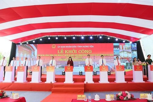 Hưng Yên khởi công 3 dự án trọng điểm