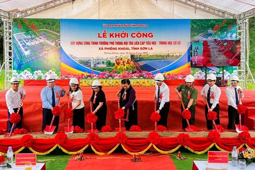 Sơn La khởi công trường nội trú liên cấp cho học sinh vùng biên giới