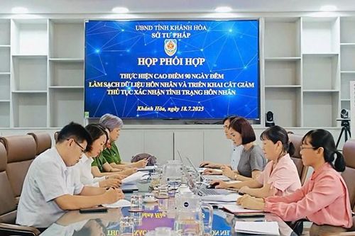 Khánh Hòa hoàn thành sớm, dẫn đầu cả nước trong rà soát dữ liệu hôn nhân