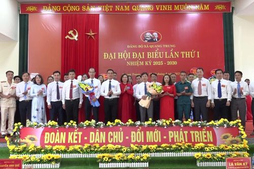 Đại hội đại biểu Đảng bộ các xã Quang Trung, Tổng Cọt, Thành Công lần thứ I, nhiệm kỳ 2025 - 2030