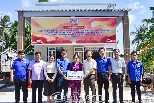 Tuổi trẻ Cà Mau trao Nhà Nhân ái, lan tỏa tinh thần vì cộng đồng