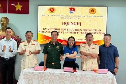 Các hội, đoàn thuộc phường Bến Thành: Ký kết phối hợp thực hiện phong trào TDBVANTQ