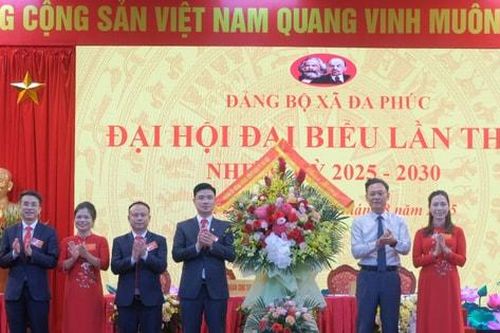 Đại hội đại biểu Đảng bộ xã Đa Phúc lần thứ I, nhiệm kỳ 2025-2030: Phát triển xã thành đô thị sinh thái xanh và thông minh
