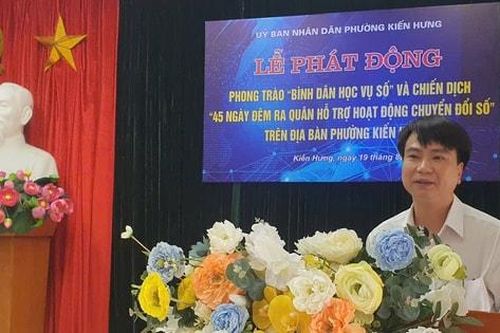 Phường Kiến Hưng phát động phong trào 'Bình dân học vụ số'