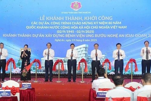 Nghệ An: Đưa vào hoạt động 3 công trình trọng điểm chào mừng 80 năm Cách mạng Tháng Tám và Quốc khánh 2/9
