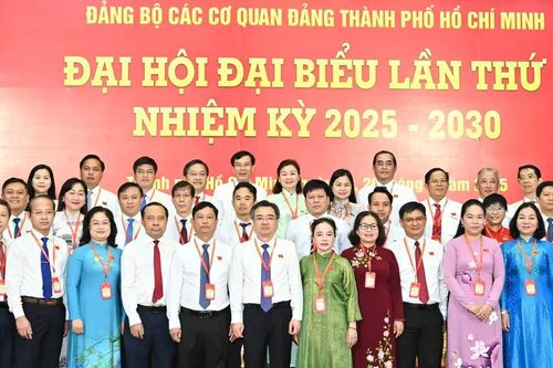 Bế mạc Đại hội đại biểu Đảng bộ các cơ quan Đảng TPHCM nhiệm kỳ 2025-2030