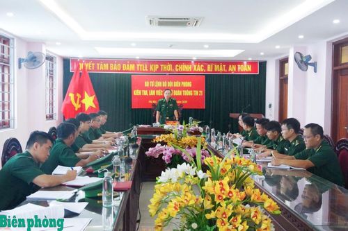 Bộ Tư lệnh BĐBP kiểm tra công tác sẵn sàng chiến đấu tại Lữ đoàn Thông tin 21 BĐBP