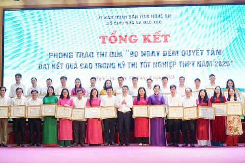 Nghệ An đứng đầu cả nước về điểm trung bình kỳ thi tốt nghiệp THPT năm 2025