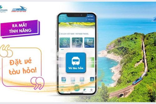 Khách du lịch có thể mua vé tàu trên ứng dụng Du lịch Việt Nam - Vietnam Travel