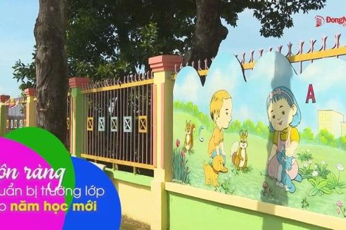 Rộn ràng chuẩn bị trường lớp cho năm học mới