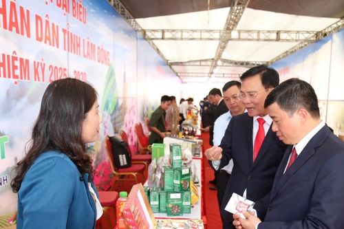 38 doanh nghiệp trưng bày, giới thiệu sản phẩm OCOP tại Đại hội Đảng bộ UBND tỉnh Lâm Đồng lần thứ I