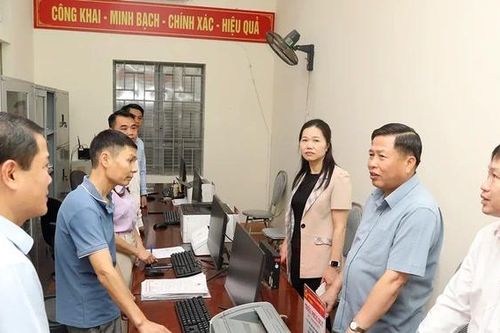 Phó Bí thư Tỉnh ủy Bùi Thị Minh làm việc với xã Tân Mai về vận hành mô hình chính quyền địa phương 2 cấp