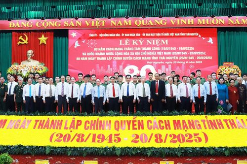 Thái Nguyên long trọng kỷ niệm 80 năm Cách mạng Tháng Tám và Quốc khánh 2-9; Ngày thành lập chính quyền cách mạng