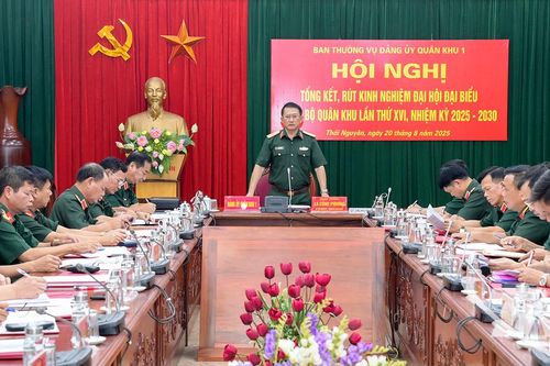Quân khu 1 tổng kết, rút kinh nghiệm Đại hội đại biểu Đảng bộ nhiệm kỳ 2025-2030
