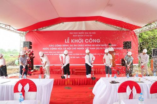 ĐHQGHN khởi công công trình hạ tầng trọng điểm phục vụ nghiên cứu, đào tạo công nghệ số