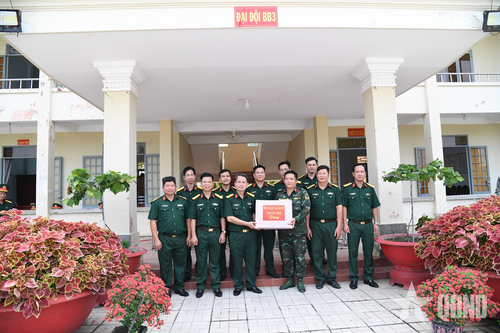 Bộ CHQS tỉnh Tây Ninh kiểm tra công tác thực hiện nhiệm vụ quân sự, quốc phòng tại các đơn vị biên giới