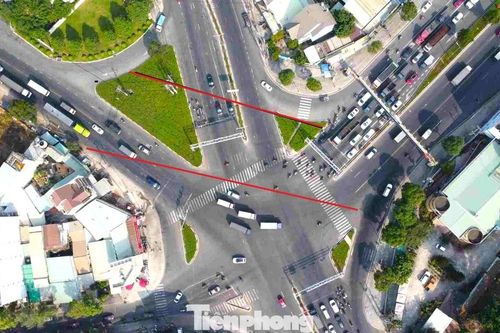 Cận cảnh vị trí đầu tiên trên quốc lộ 13 được chọn làm hầm chui nghìn tỉ