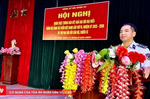 Hải đoàn 42 quán triệt kết quả Đại hội Đảng bộ Cảnh sát biển Việt Nam lần thứ VI