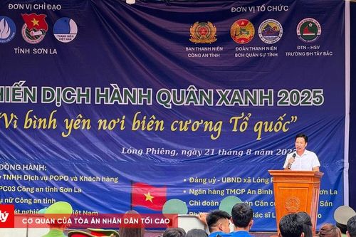 'Hành quân xanh 2025': Tuổi trẻ lực lượng vũ trang Sơn La chung sức vì bình yên nơi biên giới