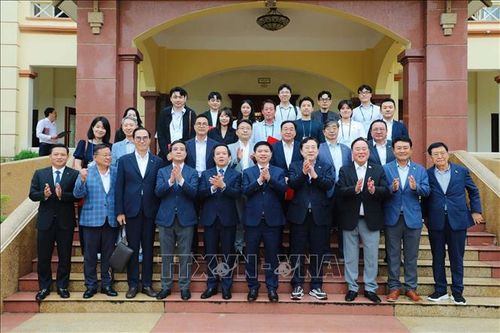 Lãnh đạo tỉnh Ninh Bình làm việc với Hiệp hội doanh nghiệp vừa và nhỏ Hàn Quốc