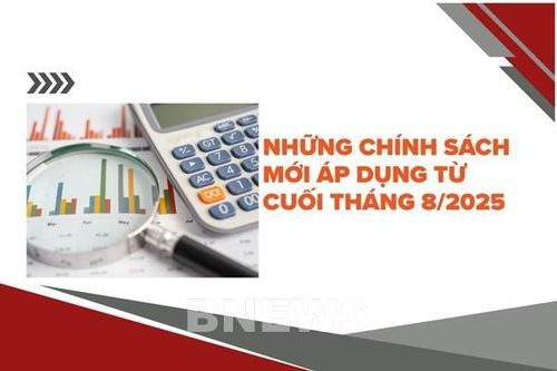 Những chính sách mới áp dụng từ cuối tháng 8/2025
