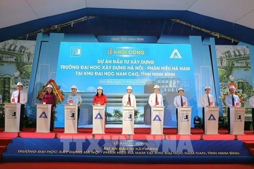 Khởi công xây dựng Trường Đại học Xây dựng Hà Nội - phân hiệu Hà Nam