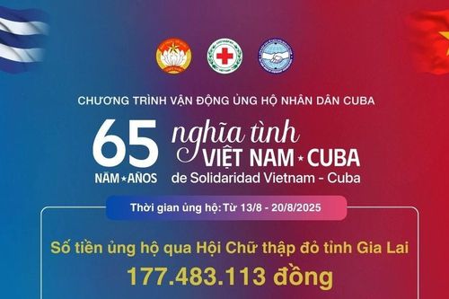 Gia Lai: Tiếp nhận hơn 177 triệu đồng ủng hộ nhân dân Cuba