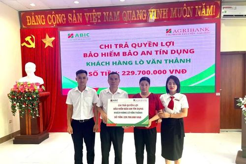 Bảo hiểm Agribank (ABIC) chi trả 401,7 triệu đồng bảo hiểm Bảo an tín dụng cho khách hàng