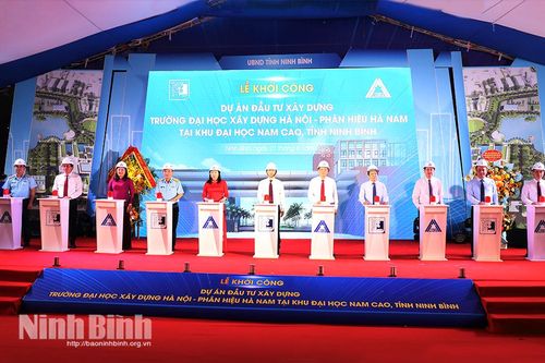 Khởi công xây dựng Trường Đại học xây dựng Hà Nội-Phân hiệu Hà Nam tại Khu Đại học Nam Cao
