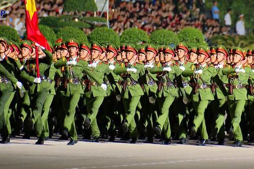 Khối Công an Nhân dân Tổng hợp luyện diêu binh, diễu hành phục vụ nhiệm vụ A 80