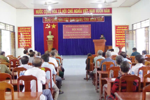 Bộ CHQS tỉnh Tây Ninh chi trả chế độ chính sách cho người có công